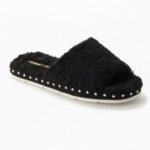 Dolce Vita Sherpa Studded Slides